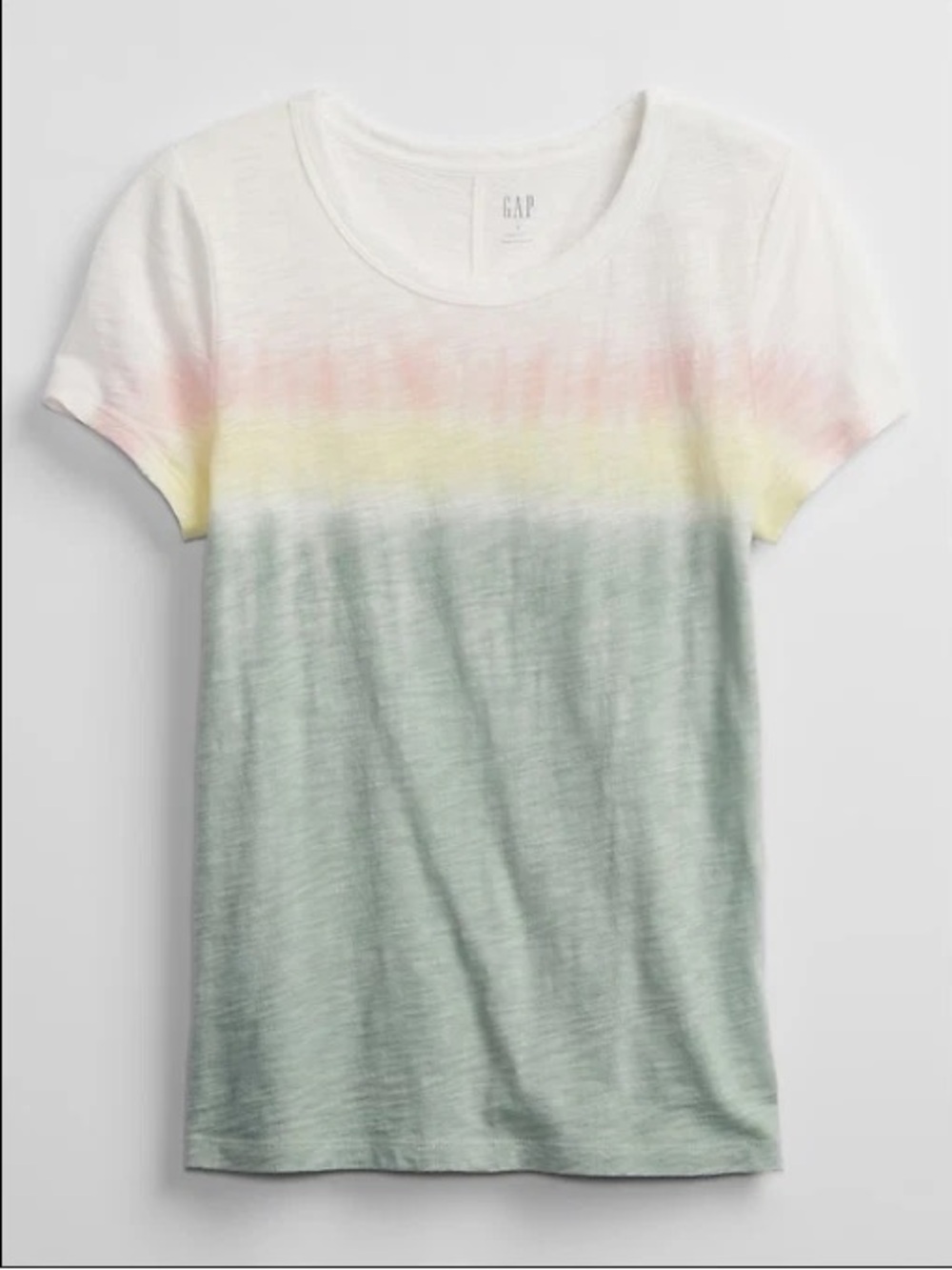GAP Pastel Ombre Short Sleeve Tee - White, Pink, Yellow, Sage